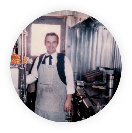 Ron at the kitchen.